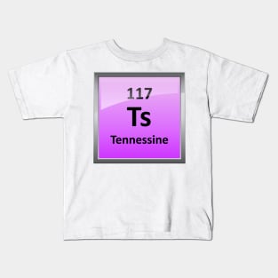 Tennessine or Element 117 Periodic Table Symbol Kids T-Shirt